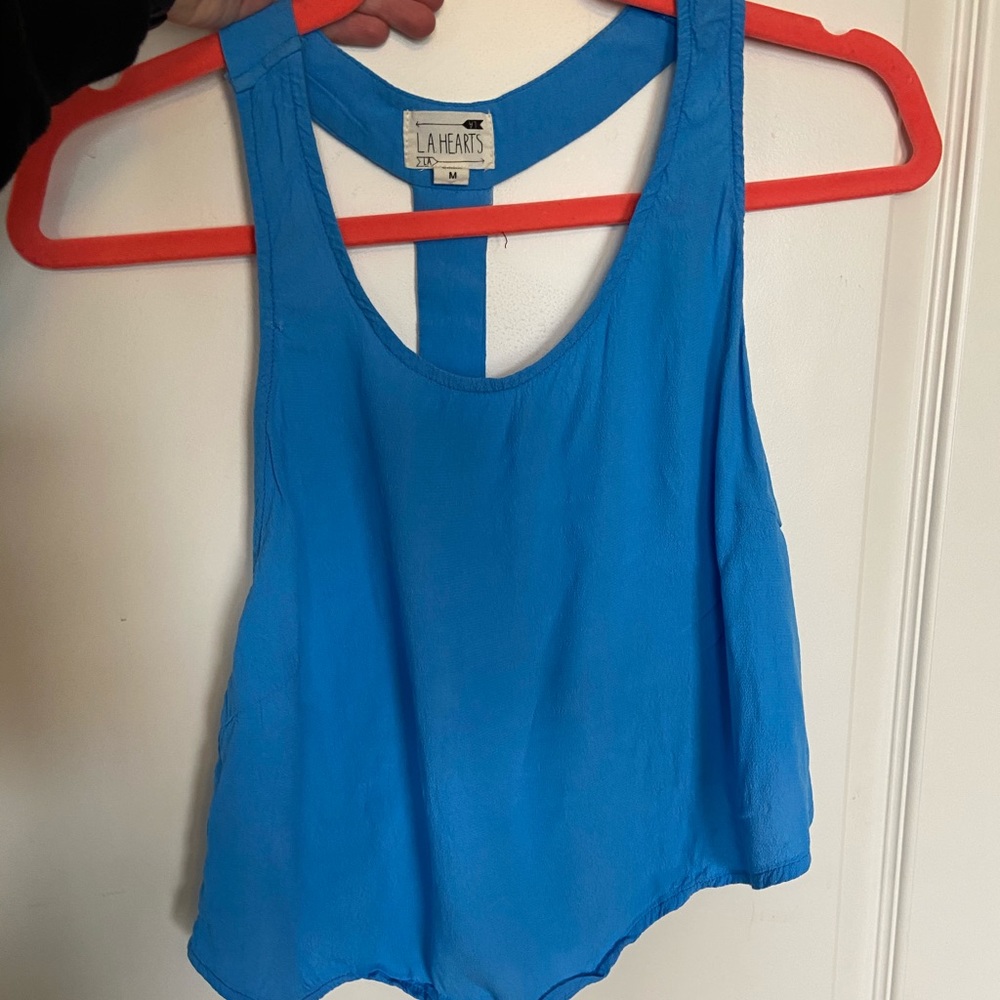 LA hearts crop top